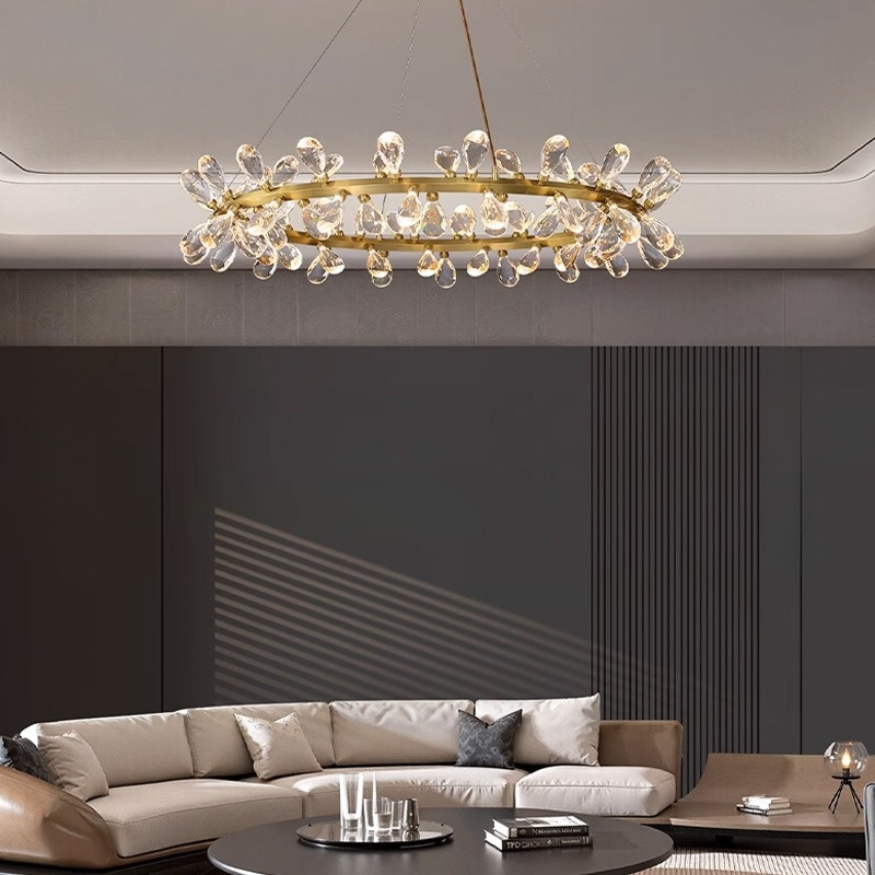 GLORIOLE Ring Chandelier by Lampadom - top view