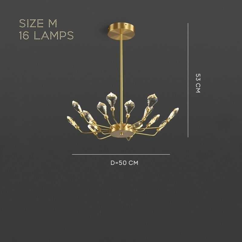 GLORIOLE UP Chandeliers by Lampadom - side view