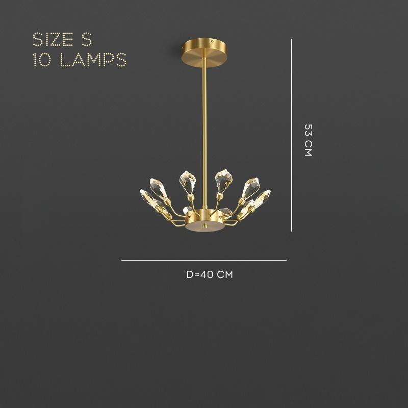 GLORIOLE UP Chandeliers by Lampadom - angle view