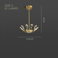 GLORIOLE UP Chandeliers by Lampadom - angle view