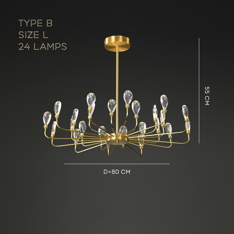 GLORIOLE UP Chandeliers by Lampadom - top view