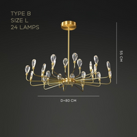 GLORIOLE UP Chandeliers by Lampadom - top view