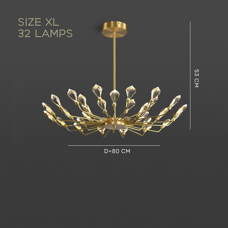 GLORIOLE UP Chandeliers by Lampadom - detail view