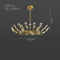 GLORIOLE UP Chandeliers by Lampadom - detail view