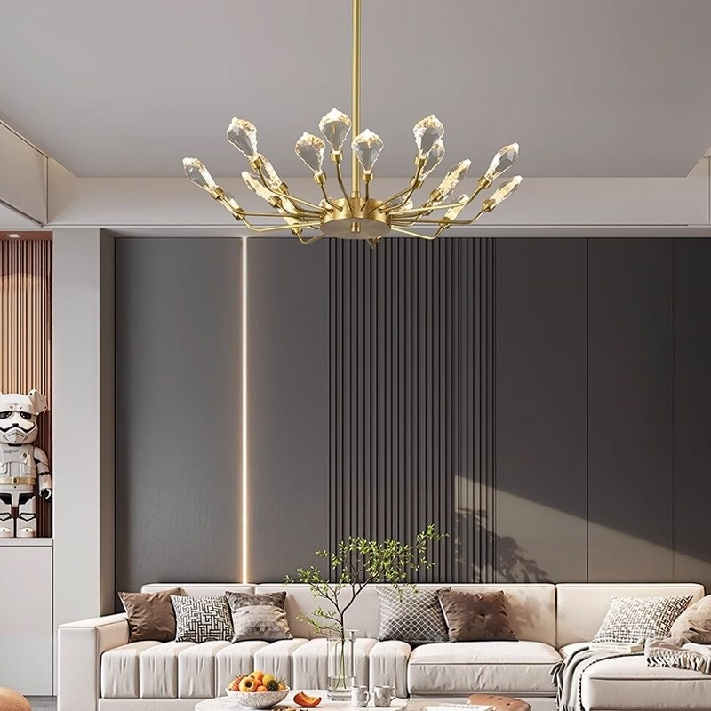 GLORIOLE UP Chandeliers by Lampadom - side view