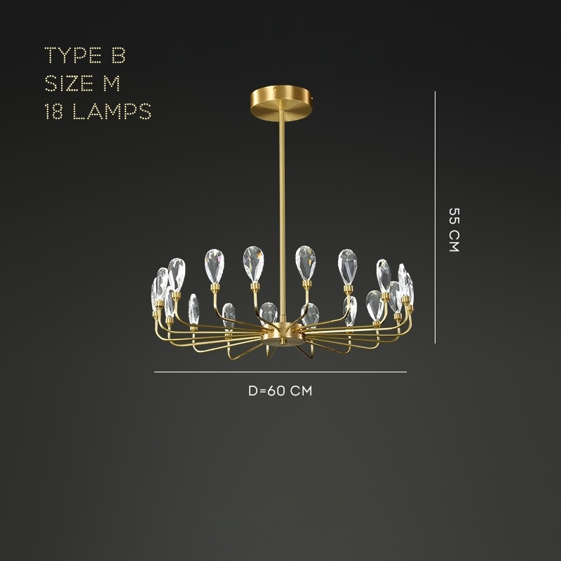 GLORIOLE UP Chandeliers by Lampadom - ambient shot