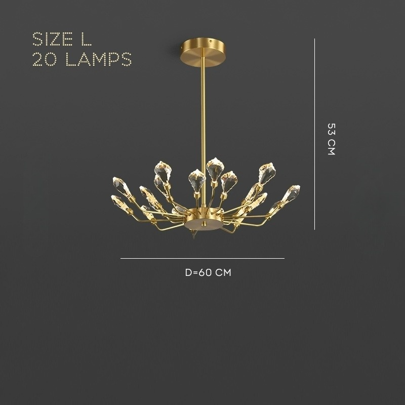 GLORIOLE UP Chandeliers by Lampadom - close-up