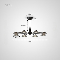 GORM CH Chandelier Chandelier in Crystal by Lampadom - view 11