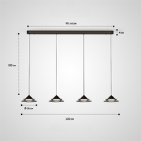 GORM Pendant lighjt by Lampadom - angle view