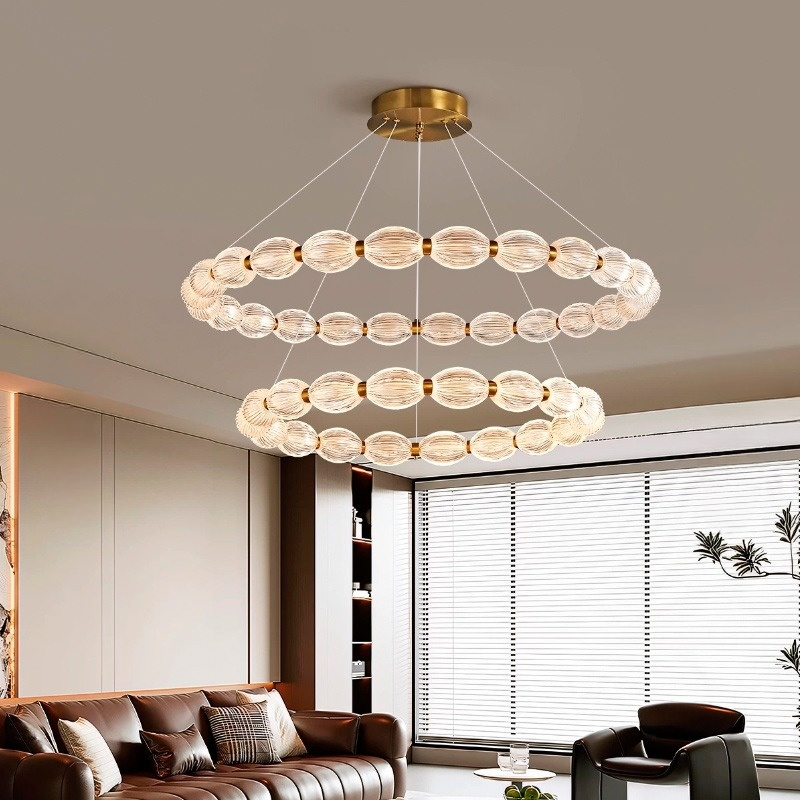 CARA ELLIPSE Ring Chandelier by Lampadom - close-up