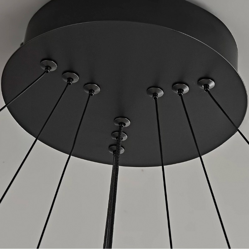 CARA ELLIPSE Ring Chandelier by Lampadom - angle view