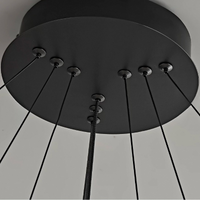 CARA ELLIPSE Ring Chandelier by Lampadom - angle view
