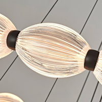 CARA ELLIPSE Ring Chandelier by Lampadom - top view