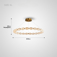 CARA ELLIPSE Ring Chandelier by Lampadom - ambient shot