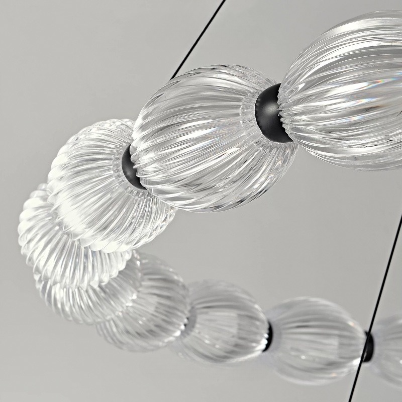 CARA ELLIPSE Ring Chandelier by Lampadom - ambient shot