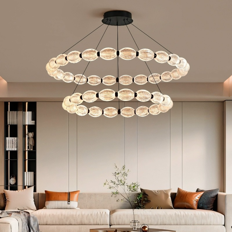 CARA ELLIPSE Ring Chandelier by Lampadom - side view