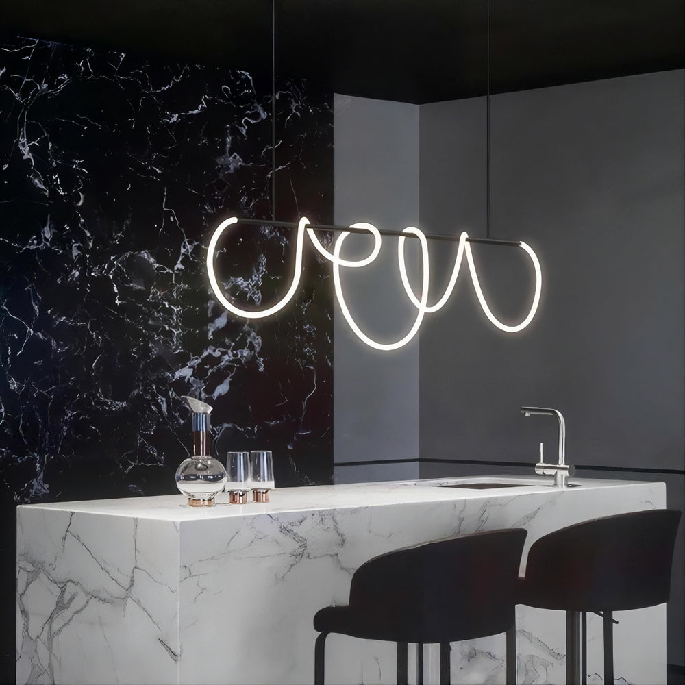 GLORIFY BLACK Linear Chandelier