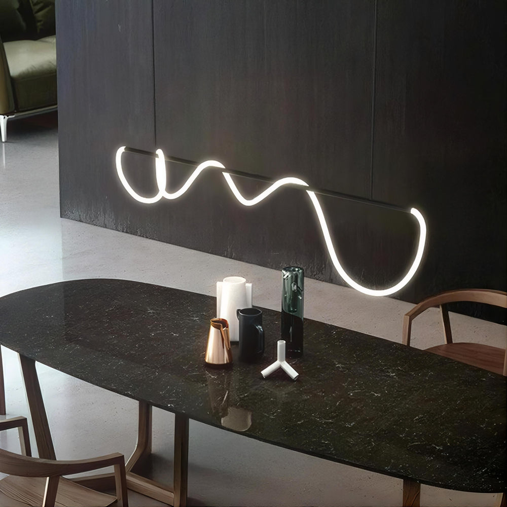 GLORIFY BLACK Linear Chandelier
