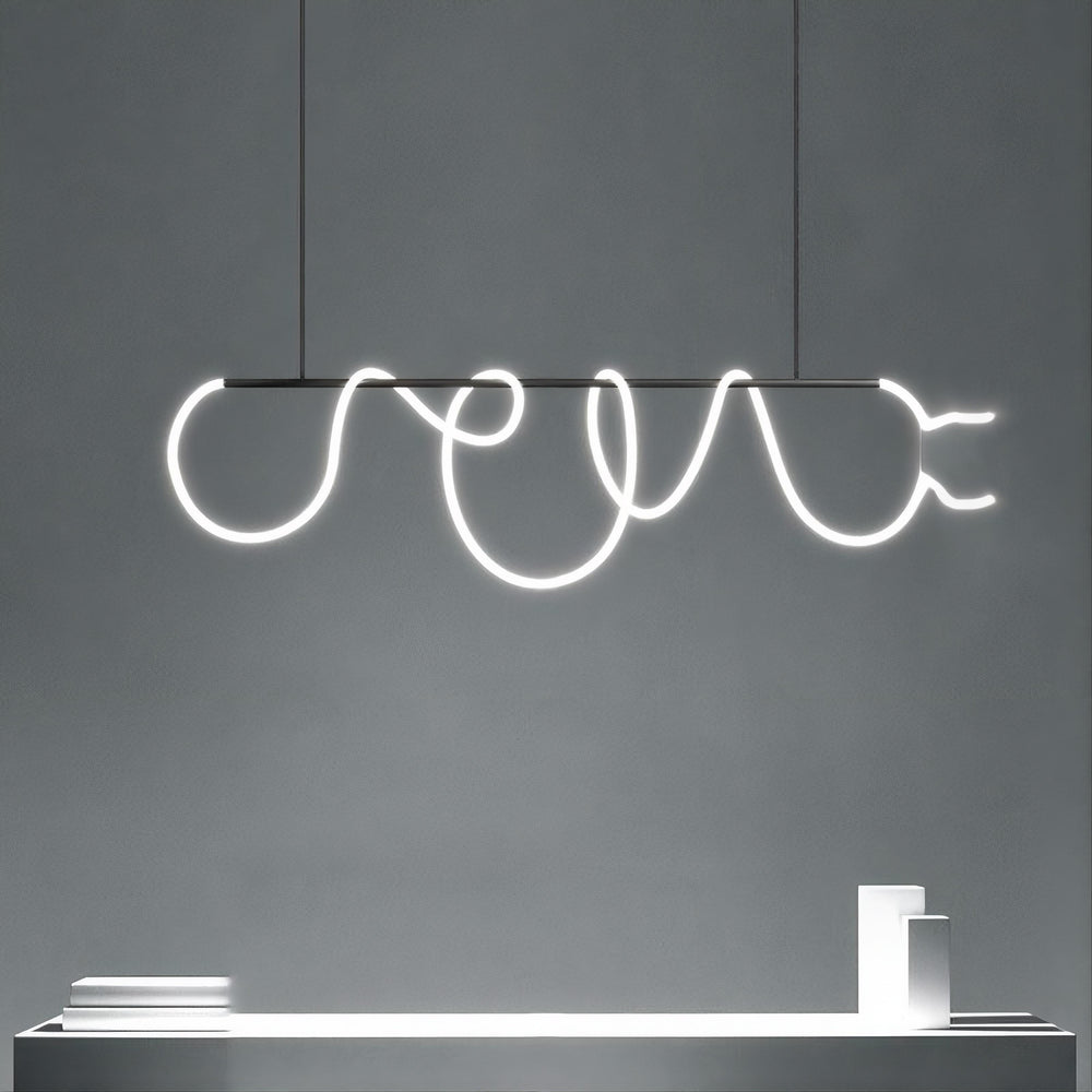 GLORIFY BLACK Linear Chandelier