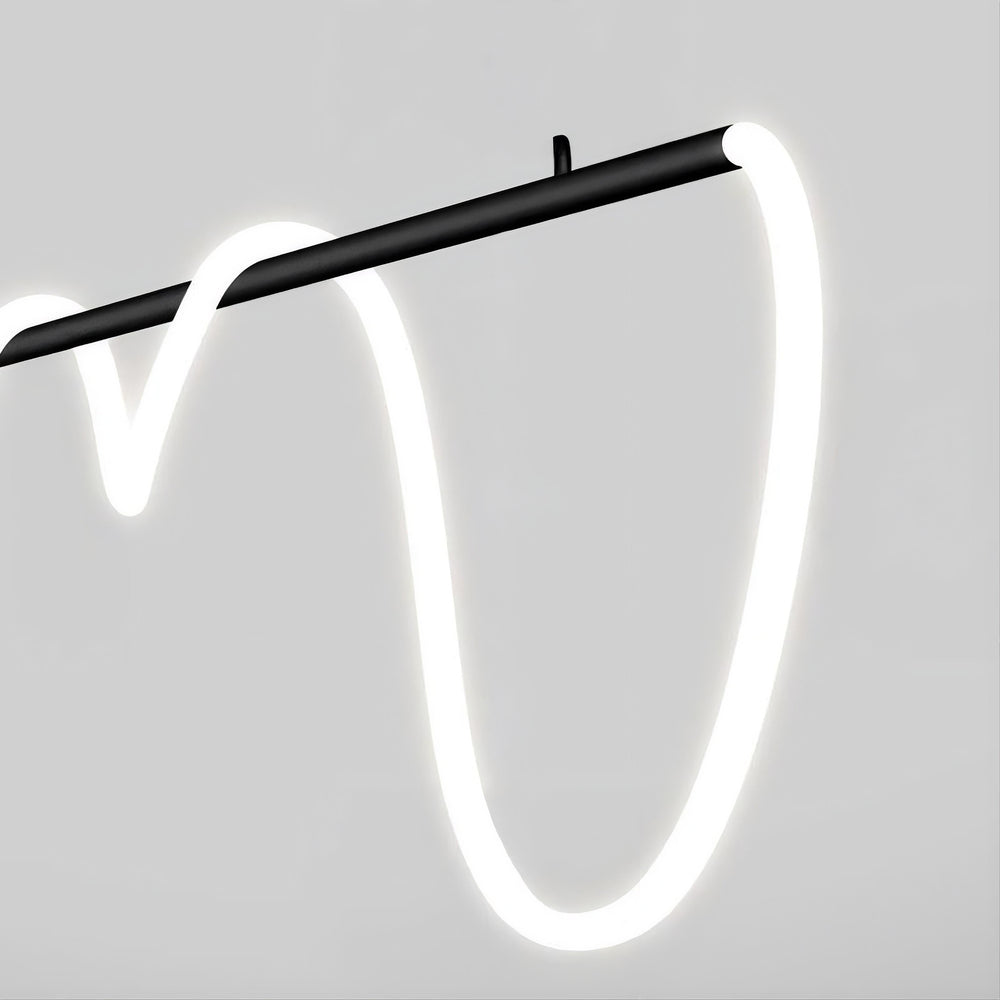 GLORIFY BLACK Linear Chandelier