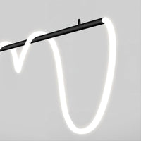 GLORIFY BLACK Linear Chandelier