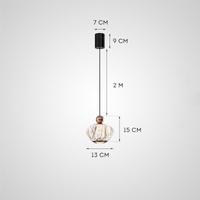 GRAMMA Pendant by Lampadom - scale reference
