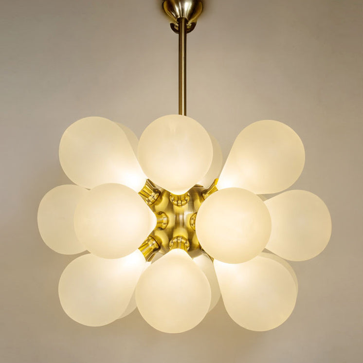 GRAPH MILK Chandelier by Lampadom - angle view