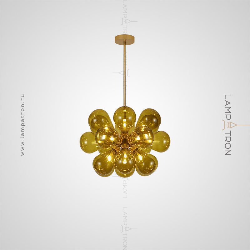 GRAPH MILK Chandelier by Lampadom - top view