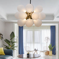 GRAPH MILK Chandelier by Lampadom - detail view