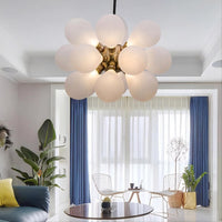 GRAPH MILK Chandelier by Lampadom - side view