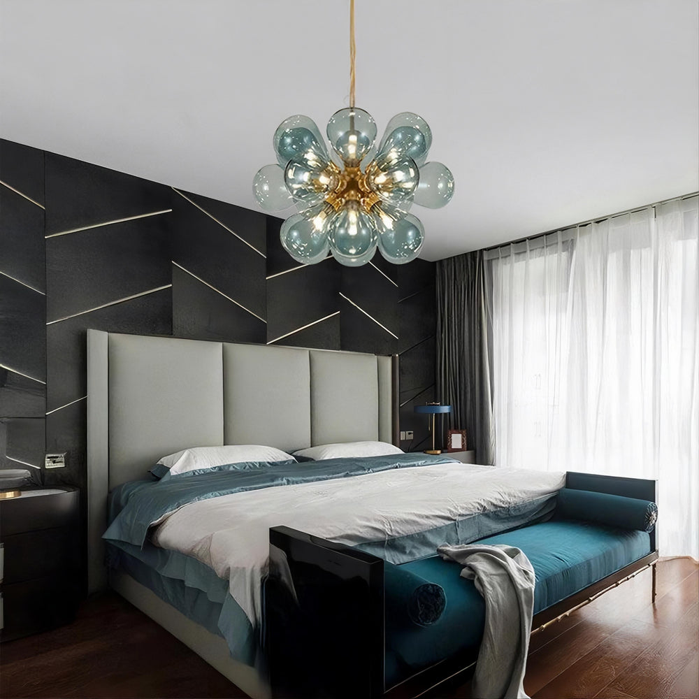 GRAPH MILK Chandelier by Lampadom - angle view