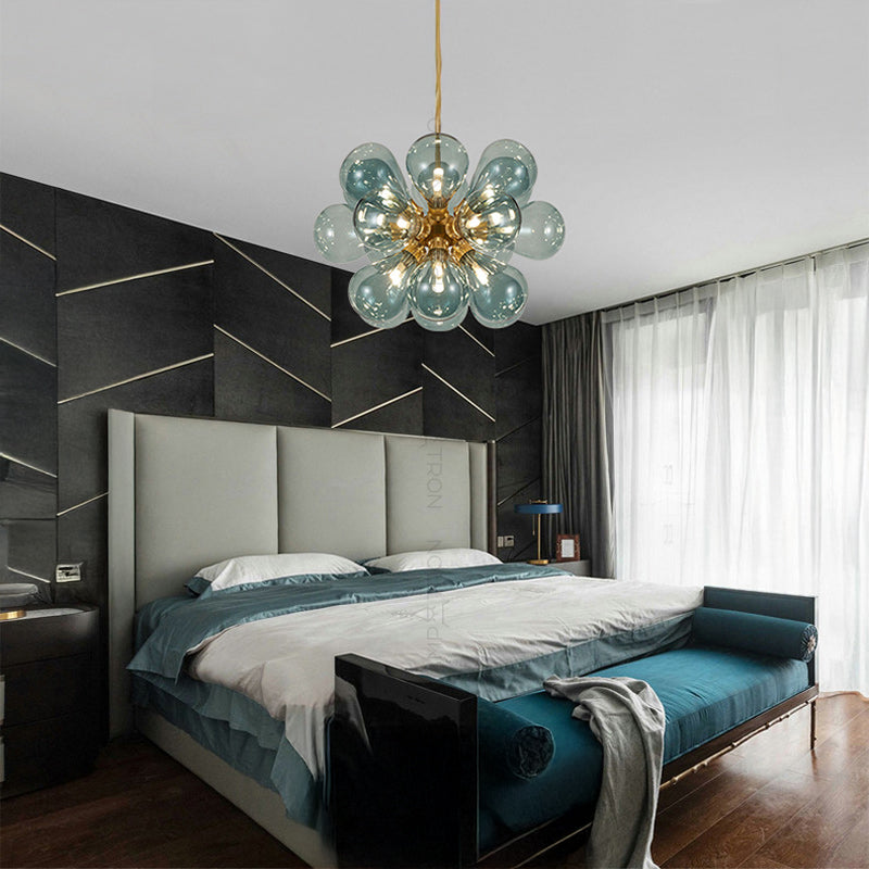 GRAPH MILK Chandelier by Lampadom - scale reference