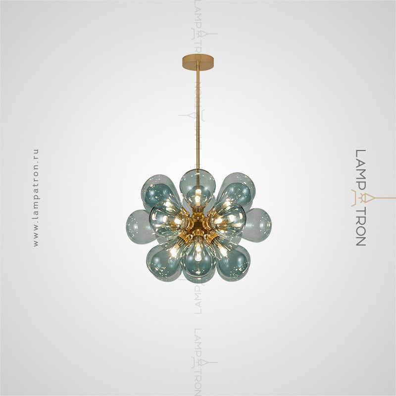 GRAPH MILK Chandelier by Lampadom - angle view