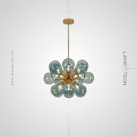 GRAPH MILK Chandelier by Lampadom - angle view