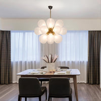 GRAPH MILK Chandelier by Lampadom - scale reference