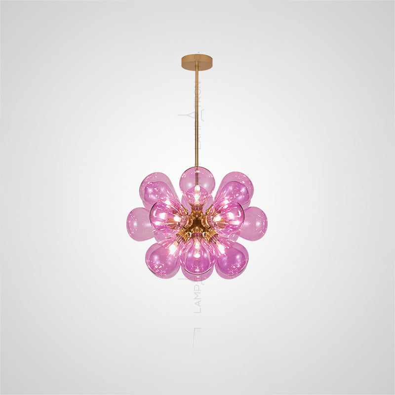 GRAPH MILK Chandelier by Lampadom - scale reference