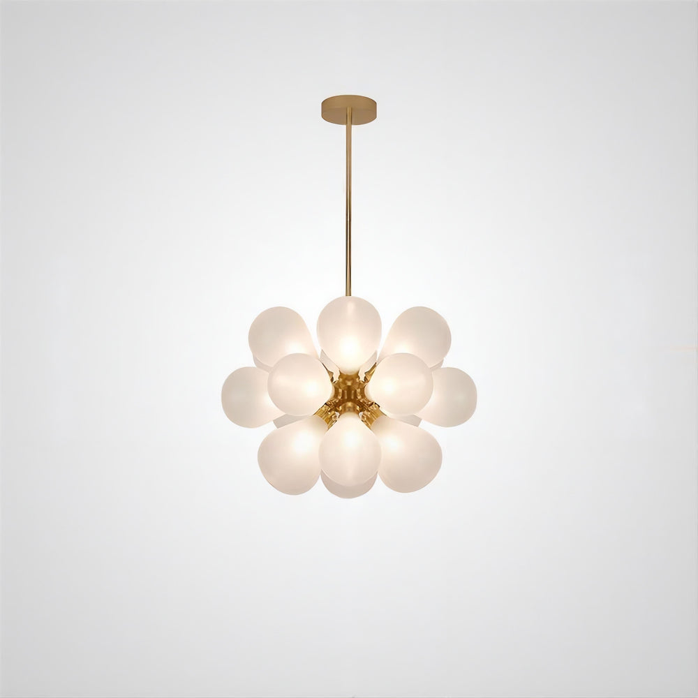 GRAPH MILK Chandelier by Lampadom - scale reference