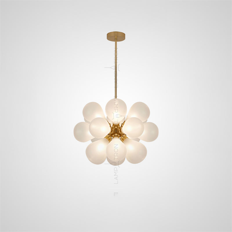 GRAPH MILK Chandelier by Lampadom - close-up
