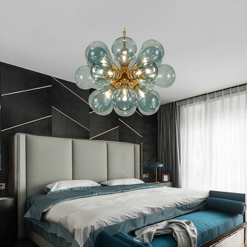 GRAPH MILK Chandelier by Lampadom - scale reference
