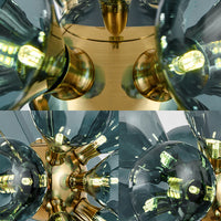GRAPH MILK Chandelier by Lampadom - detail view