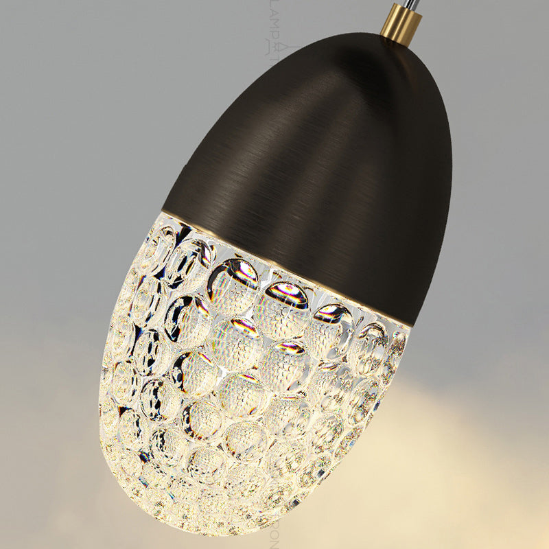 GRAPH Pendant by Lampadom - side view