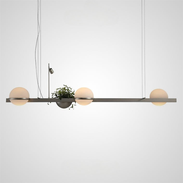 GRO Linear Chandelier by Lampadom - angle view