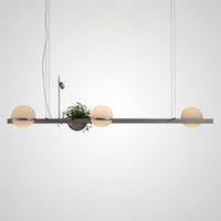 GRO Linear Chandelier by Lampadom - angle view