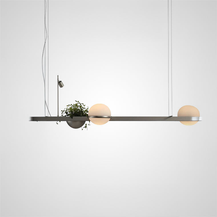 GRO Linear Chandelier by Lampadom - detail view