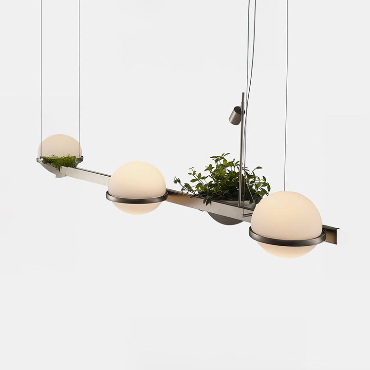 GRO Linear Chandelier by Lampadom - side view