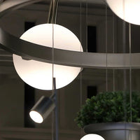 GRO Ring Chandelier by Lampadom - scale reference