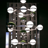 GRO Ring Chandelier by Lampadom - close-up