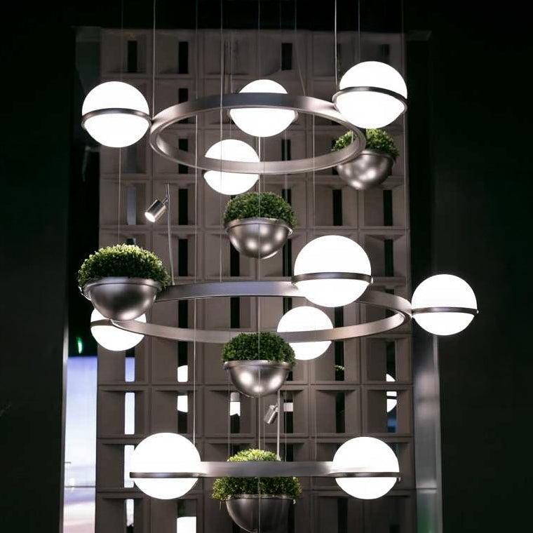 GRO Ring Chandelier by Lampadom - angle view