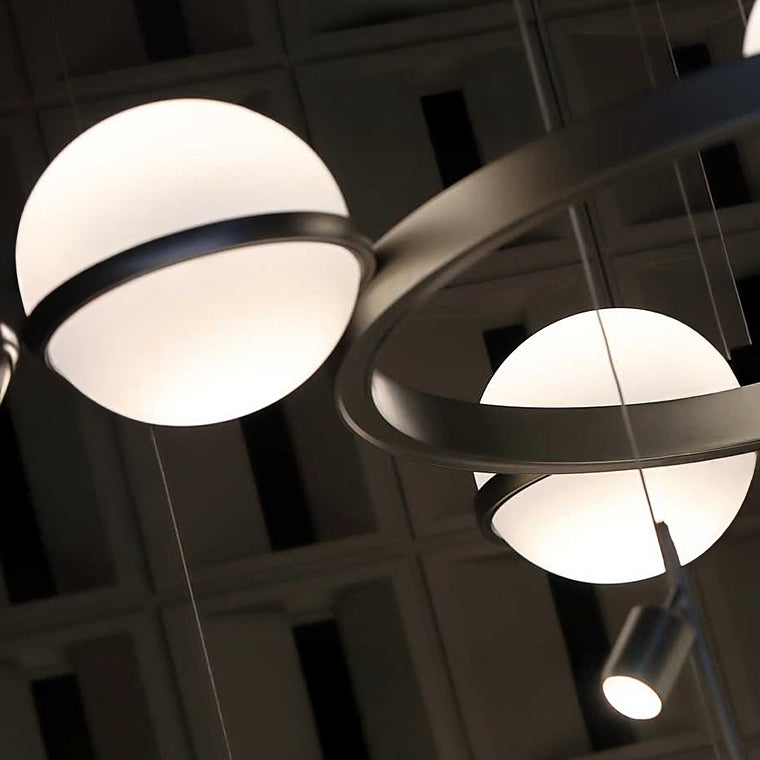 GRO Ring Chandelier by Lampadom - detail view