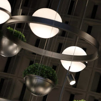 GRO Ring Chandelier by Lampadom - close-up